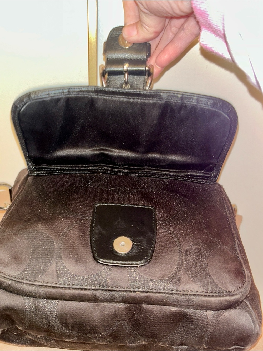 Coach Campbell Signature Crossbody North South Duffle Hobo Y2K - Picture 7 of 11